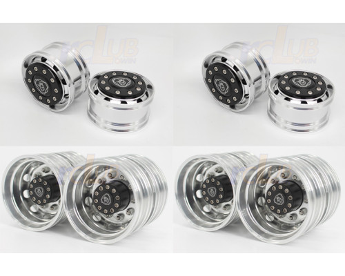 1:14 Aluminum Rims Scania 8x4