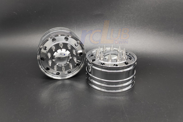 Aluminum Chrome Rims Classic round hole Super single