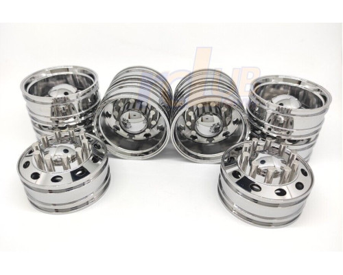 Chrome Rims Peterbilt +Lug Nut 6x4 set