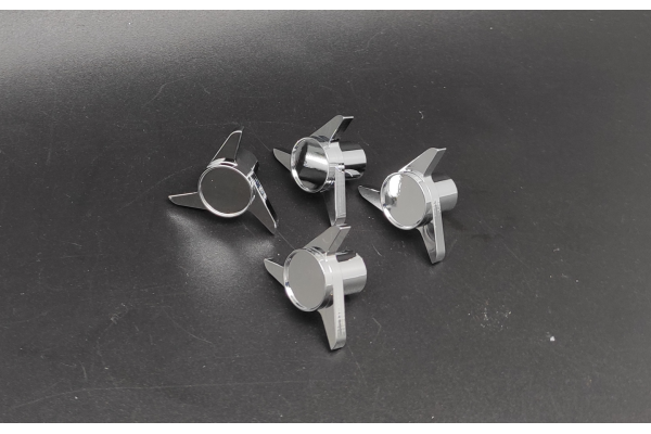 Set Chrome finish M4 Wheel Lock Nuts for Tamiya 1/10 Clod Buster