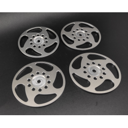 rc club Tamiya Clod Buster Bull Head 4WD Alloy Wheels cover set RCC05