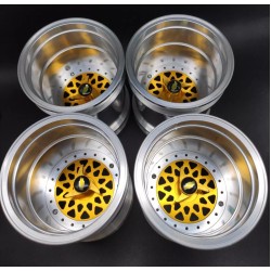 TAMIYA SUPER CLODBUSTER CLOD BUSTER Wheels Set Diamond BBS