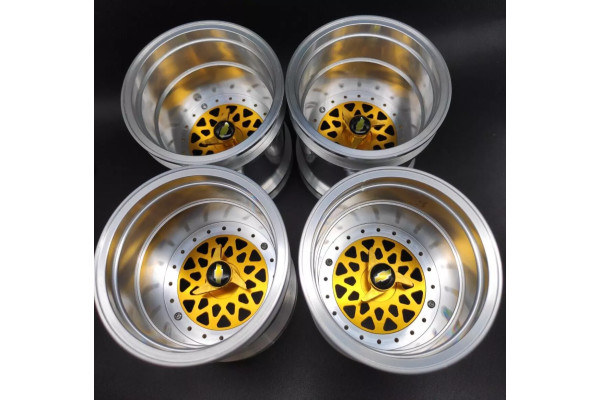TAMIYA SUPER CLODBUSTER CLOD BUSTER Wheels Set Diamond BBS